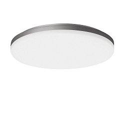 wall and ceiling luminaire WL 400 OPAL ROUND static IP20, silver, lacquered dimmable
