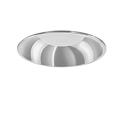 LED Downlight DL ROUND MIDI, 12W, 3000K, 1640lm, IP20, IK07, statisch, silber / Glas transparent