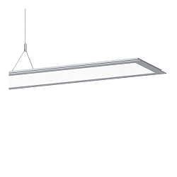 LED Pendelleuchte SL713+ PL MP S/C, 70W, 3000K, 8950lm, IP20, IK05, DALI, bildschirmarbeitsplatztauglich, grau
