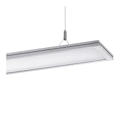LED Pendelleuchte SL720+ PL MP S/C, 53W, 3000K, 6930lm, IP20, IK05, DALI, bildschirmarbeitsplatztauglich, grau