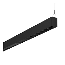 LED Pendelleuchte SL764+ PL LV S/C, 41W, 4000K, 5750lm, IP30, IK05, DALI, bildschirmarbeitsplatztauglich, schwarz