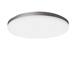 wall and ceiling luminaire WL270 OPAL with sensor, CCT Switch, multipower, wired through IP20, grey, metallic, powder coated 