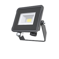 LED Flutlichtstrahler STAR 1000, IP65 IK06, Alu schwarz / Strukturglas, 100cm Kabel + Ventil, 7.4W 4000K 1000lm 100�