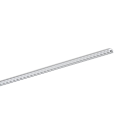 Aluprofil, SMALL U FLAT SQUARE B1C1 2M, grau, Abdeckung wei� matt