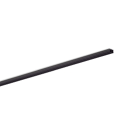 Aluprofil, SMALL U FLAT F BK B1C1 2M, schwarz, Abdeckung dunkel