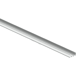 Radium Aluminium U-Profil Flach (Aufbau) TRACK PRO U-FLAT - 26/10/T22i, f�r 2 LED Strips, L�nge 300cm