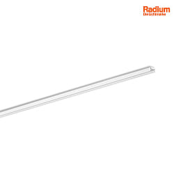 Aufbau-Aluminium-Profil fr 1 LED Strip, flaches U-Profil SMALL, 200cm, wei RAL9016