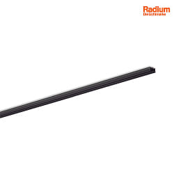Aufbau-Aluminium-Profil fr 1 LED Strip, flaches U-Profil SMALL, 200cm, schwarz