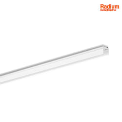Aufbau-Aluminium-Profil fr 2 LED Strips, U-Profil MEDIUM, 200cm, wei RAL9016