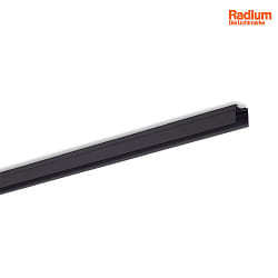 Aufbau-Aluminium-Profil fr 2 LED Strips, U-Profil MEDIUM, 200cm, schwarz
