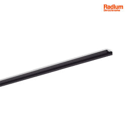Aufbau-Aluminium-Profil fr 2 LED Strips, flaches U-Profil MEDIUM, 200cm, schwarz