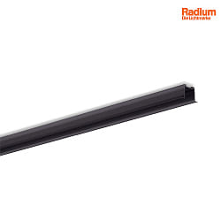 Einbau-Aluminium-Profil fr 2 LED Strips, Flgel-Profil MEDIUM, 200cm, schwarz