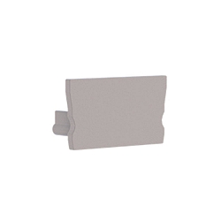 Endkappe f�r Radium Aluminium U-Profil SMALL U-FLAT, Kunststoff