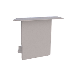 Endkappe f�r Radium Aluminium Fl�gel-Profil MEDIUM WING, Kunststoff, Hellgrau