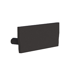 Endkappe f�r PROFILE MEDIUM U FLAT BLACK