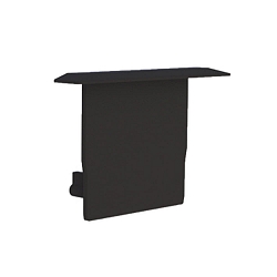 Endkappe f�r PROFILE MEDIUM WING BLACK