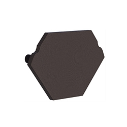 Endkappe f�r Radium Aluminium Eck-Profil SMALL CORNER, Kunststoff, Schwarz