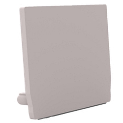 Endkappe f�r Profil + Cover M, Endcap MEDIUM U-Profil FLAT 27/23.8, grau
