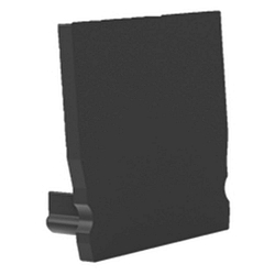 Endkappe f�r Profil + Cover S, Endcap SMALL U-Profil 17.3/18.3, schwarz