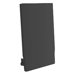 Endkappe f�r Profil + Cover M, Endcap MEDIUM U-Profil 27/39, schwarz