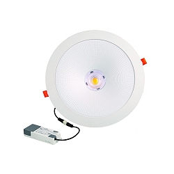 LED Downlight GLAN XL, IP20, � 32cm, 230V , Plug&Play, 15-21W (multi) 3000/3500/4000K (CCT) 60�, UGR<19, starr, wei� matt
