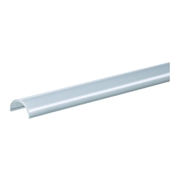 Profil Abdeckung, opal, 16/15, halbrund, 2 Meter, wei�