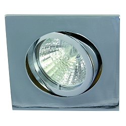 Alu die-cast Recessed spot QUADRO, swivelling, IP20, bayonet chrome