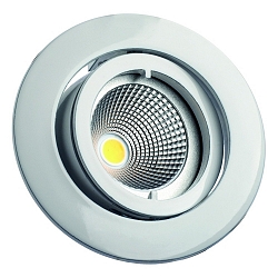 Alu-Druckguss-Einbaustrahler f�r MR11 (� 3.5cm), IP20, � 6cm, mit Bajonett, ohne Fassung, schwenkbar, wei�