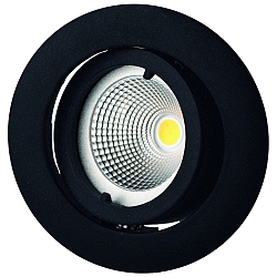 Einbaustrahler f�r MR11, 30�, schwenkbar, ohne Sprengring, Alu Druckguss, schwarz matt