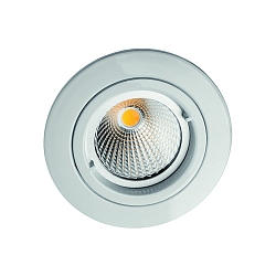 Alu-Druckguss-Einbaustrahler f�r MR16, IP20, � 8.2cm, mit Bajonett, ohne Fassung, starr, wei� matt