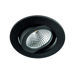 downlight TALU Plug&Play round, swivelling IP20, black matt dimmable
