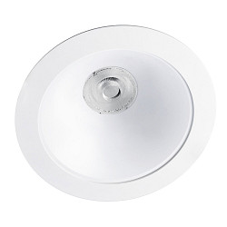 LED Downlight CYRA+ S, IP20, � 20.7cm, 230V, 7/9/14/18/24W (multi), DALI dimmbar, starr, wei�, 3000K 60�, Reflektor wei�