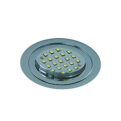 downlight LARA round IP40, chrome dimmable