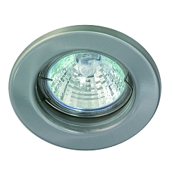 V2A Edelstahl-Einbaustrahler f�r MR16, IP20, � 8cm, mit Sprengring, ohne Fassung, starr, rostfrei