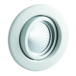 Metal Recessed spot for MR16, without snap ring, swivelling, IP20, white