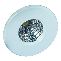 LED Einbaustrahler f�r das Bad, IP44, 350mA (exkl. BG), 6.5W 2700K 463lm 24�, Alu-Druckguss / Stahlblech, starr, wei�