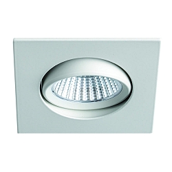 LED Einbaustrahler BAN COB, IP40, quadratisch, 350mA (exkl. BG), CRI >90, schwenkbar, 7W 4000K 672lm 40�, wei�