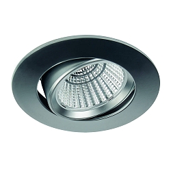 recessed luminaire BAN COB round, swivelling, current constant IP40, chrome matt dimmable 7W 620lm 2700K 40� CRI 90-100