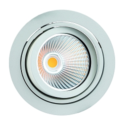 LED Einbaustrahler CORU-80K, IP20, rund, kardanisch, exkl. Leuchtmittel / Fassung / BG, wei�