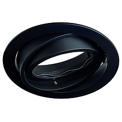 LED Einbaustrahler CORU-80K, IP20, rund, kardanisch, exkl. Leuchtmittel / Fassung / BG, schwarz