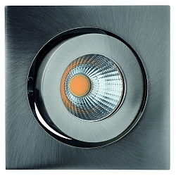 LED Einbaustrahler RINCA COB, IP20, quadratisch, 350mA, 8W 2700K 694lm 25�, CRI >90, schwenkbar, drehbar, eisen geb�rstet