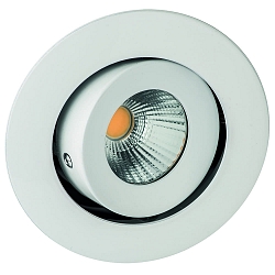 LED Einbaustrahler RINCA COB, IP20, rund, 350mA, 8W 2700K 694lm 25�, CRI >90, schwenkbar, drehbar, eisen geb�rstet