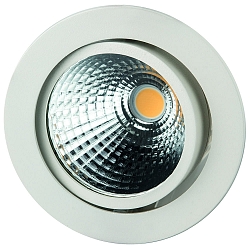 LED Einbaustrahler GLIN COB, IP40, rund, � 11.6cm, 500mA, 20W 3000K 1968lm 24�, schwenkbar, exkl. BG, wei�