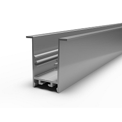 Kragenprofil TKP25/42, tief, r�ckversetzt, f�r LED Strips bis 2.22cm Breite, Aluminium eloxiert, 200cm