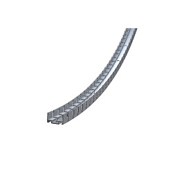 Zubeh�r f�r LED Strips VARDAFLEX PLATIN 272� TVQ- Flexibles Aluprofil, 100cm
