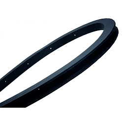 Zubeh�r f�r LED Strips VARDAflex Platin Q 3D - Flexibles Silikon-Profil ANOLE, 100cm, schwarz 