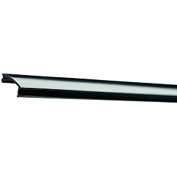 Profil-Blindabdeckung f�r PFH405/8 / PFH415/8 / PFH425 / PFH435 / PFH455, Polycarbonat (PC), schwarz, 200cm