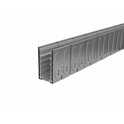 Bodeneinbauprofil PLATIN INGROUND 3D / BENDABLE, IK10, biegbar (horizontal + vertikal), Edelstahl, 100cm, nicht k�rzbar