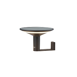 battery solar lamp KEOPE WALL with sensor IP65, graphite grey