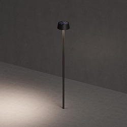 battery solar lamp SUNDRESS with sensor IP65, graphite grey